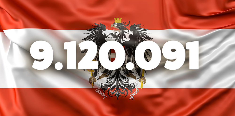 Flag of Austria with ensign